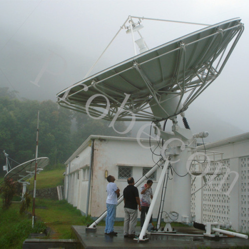 6.2 meter parabolic satellite dish antenna