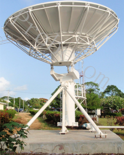 6.2 meter parabolic satellite dish antenna