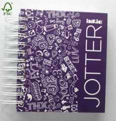 purple jotter small Double Wires hardcover notebook