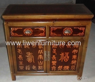 Chinese painted Ningbo cabinet