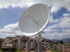 7.3 meter parabolic satellite antenna