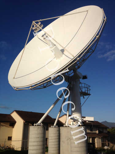 7.3 meter parabolic satellite antenna