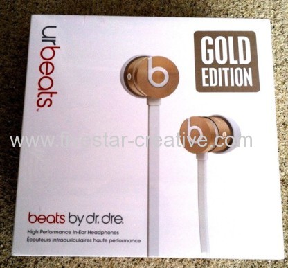 Limited Edition Gold Beats by Dr. Dre urBeats Earbud Headphones Gold Earbuds