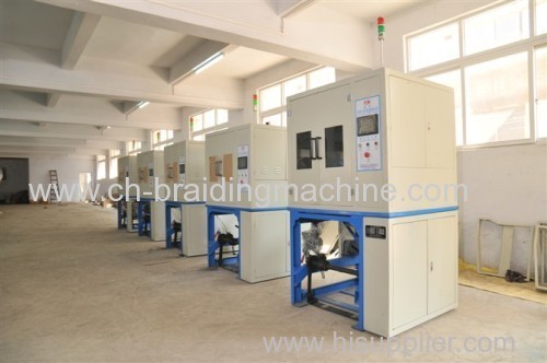 Cable helical braiding machine