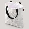 Cute Multicolor Natural Cotton Shopping Bags With Silk Screen / Heat Transfer Printing For Advertisi