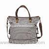 British Style Zipper Ladies Canvas Handbags Hobo Bag For Summer Sport / Dating