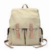 Beige Leisure Ladies Canvas Backpack Ladies Handbags Support Customized Design