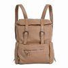 Brown Sport Ladies Canvas Backpack For Autumn / Winter Hiking Daypack