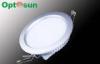 240*15mm 3014 Round Flat Panel Led Lights in Warm White , 1150lm 15W 7000K 12mm Panel Light