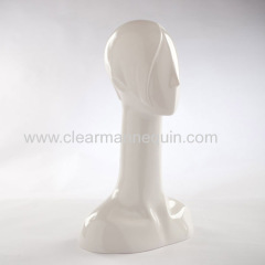 Head mannequin fashio for hat and glasses white shop mannequin