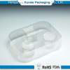 Plastic cosmetic cavity packaging tray