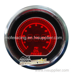 52mm red lcd oil press gauge