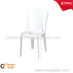 Plastic chair with out arm