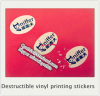 Destructible vinyl printing anti-counterfeit Tamper Proof Seal stickers