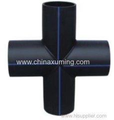 HDPE Heat Fusion Welding Four-way Pipe Fitting