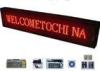 P16 red color outdoor scrolling led sign waterproof with 3 lines / multi - language