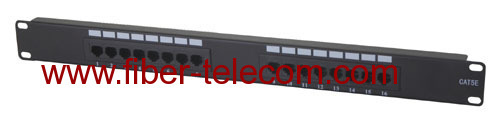 CAT.5e UTP Patch Panel 16 ports