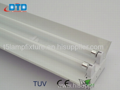 T5 fluorescent lighting fixture with big cover 14w 28w 24w 54w