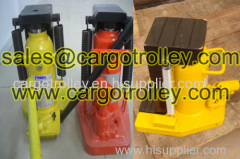 Hydraulic toe jack application and details