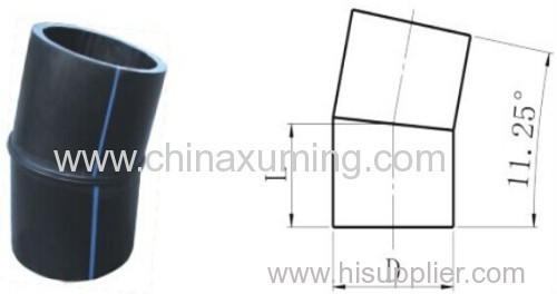 HDPE Butt Welding 11.5 Degree Bends Fittings