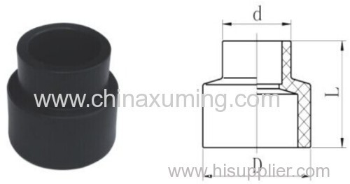 HDPE Socket Fusion Reducing Coupling Pipe Fittings