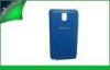 Blue Mobile Phone Leather Cases Samsung Galaxy Note 3 Battery Cover , Preview Function