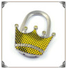 personalized ring shaped engraved handbag hook