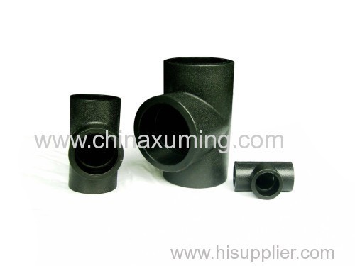 HDPE Socket Fusion Equal Tee Pipe Fittings