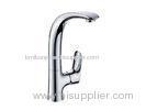 Round High One Handle Kitchen Mixer Taps Mixed Faucet Deck Mounted