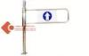 Security entrance round pillar Supermarket Swing Gate sliver IOS CE SGS