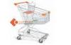Chrome Plated Metal Supermarket Shopping Cart 100L Asian Design