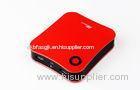 USB Rechargeable Battery Pack , Red 10400MAh Power Bank With Double USB