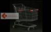 OEM 150L Blace Powder Coating Supermarket Shopping Carts European Shopping Trolley