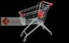Chrome Shine 60L Wire Shopping Trolley / Cart European Design