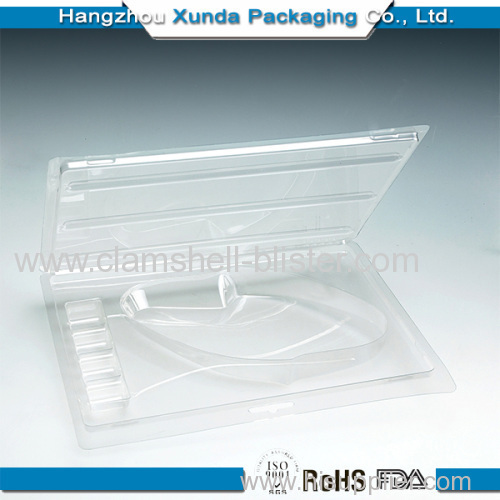 Clear plastic blister packaging