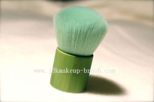 Green Colored Pro Mini Kabuki Brush