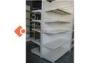 5 Tier Wire Metal Empty Grocery Store Shelves white For Supermarket 50KG - 80KG