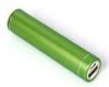 Mini USB Lipstick Portable Charger , 2600mAh Outdoor Green Cylinder Power Bank