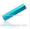 Blue Mini USB Portable Charger , Portable Cylinder LED Cell Phone Power Pack