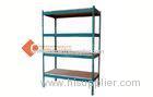 Dark blue Heavy Duty Metal Shelving slotted angle shelves