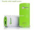 Portable Green Dual USB Emergency Mobile Phone Charger 5200mAh , Small Size