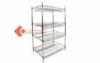 Commercial Adjustable Open Wire Shelving Racks Systems With Zinc Plated