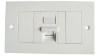 1-port UK type Flat Faceplate