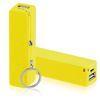 Yellow 2600mAh Mini USB Portable Charger Power Bank With Li-ion Battery