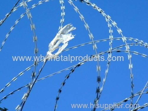 high safe isolation military razor wire mesh fence
