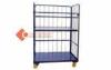 Purple 3 Tier Collapsible Wire Containers Workroom / Warehouse Cage