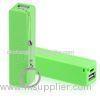 Green 2600mAh Li-ion Power Bank , Lithium-Ion Mini Portable USB Power Supply