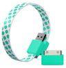 Iphone 4S 5S 5C USB To Micro USB Charging Data Cable , Fashion Green Wristband