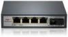 5 Port IEEE 802.3af PoE Ethernet Switch 10M / 100M With 4 Port PoE & 1 Port Fiber