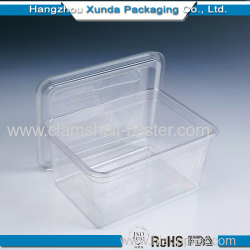 Plastic clear food container